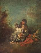 Jean-Antoine Watteau Le Faux Pas(The Mistaken Advance) (mk05) china oil painting artist